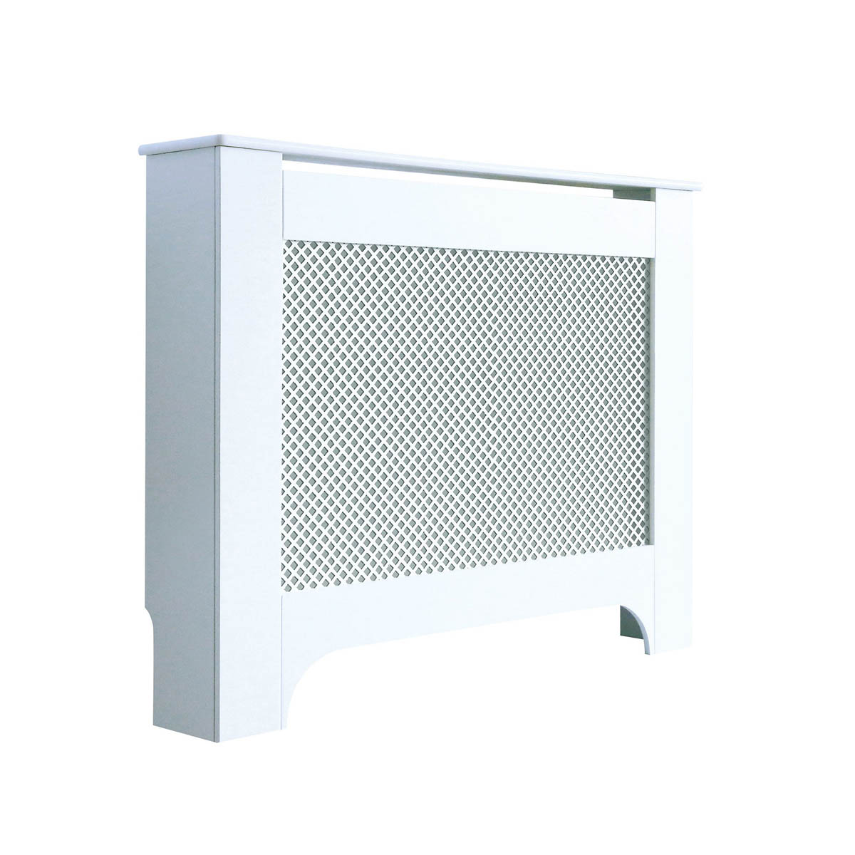 Mayfair Radiator Cover Medium White Wood Modern 815mm(H) 1115mm(W) 190mm(D) - Image 1