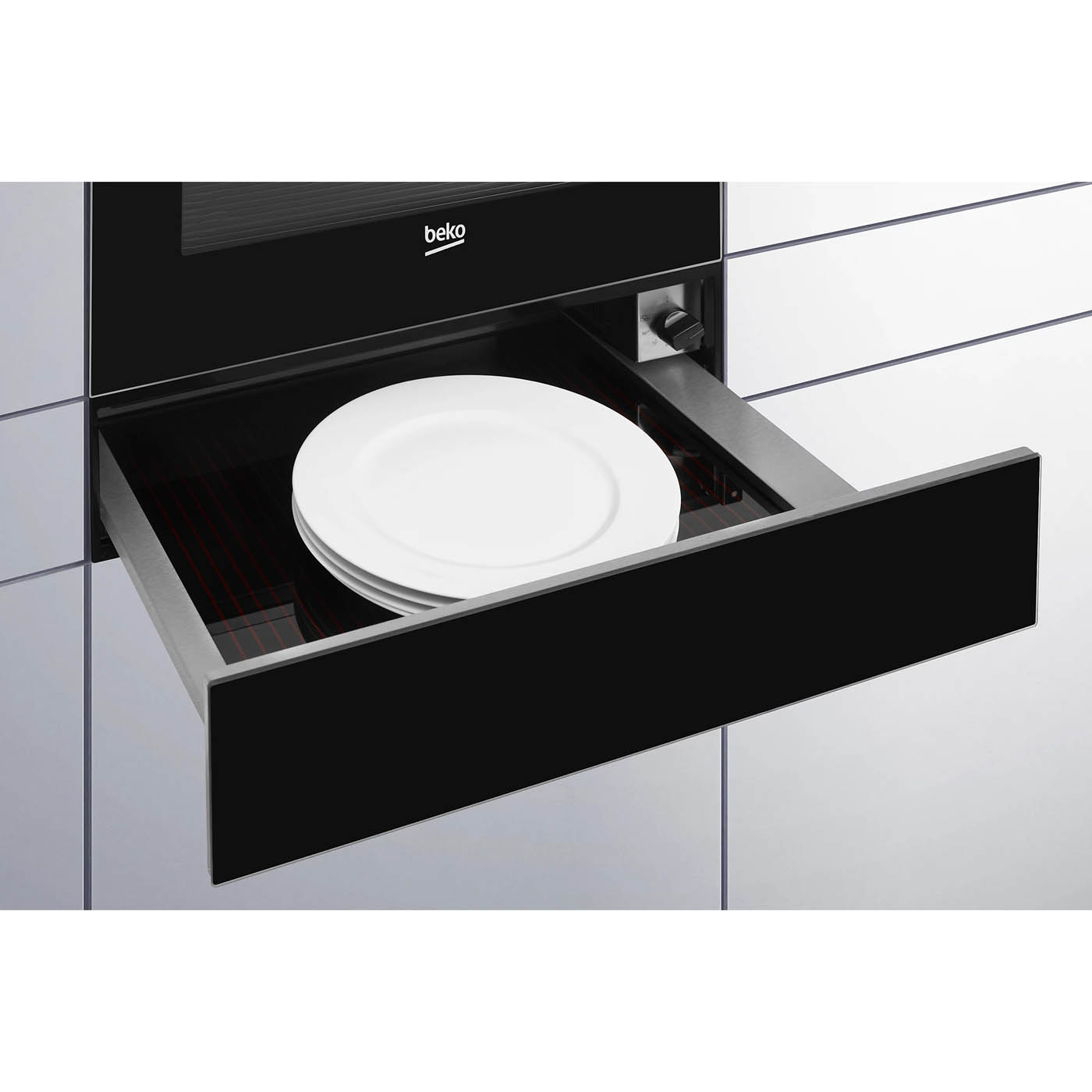 Beko Warming Drawer Built-In DRW11401FB Integrated Black Stainless Steel 22L - Image 5