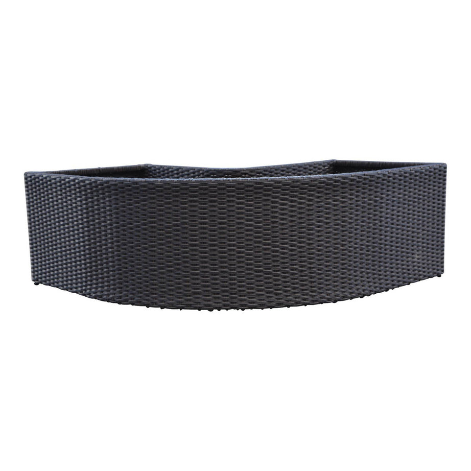 Corner Planter Rattan Effect Durable Weather Resistant (H)41(W)37cm - Image 3