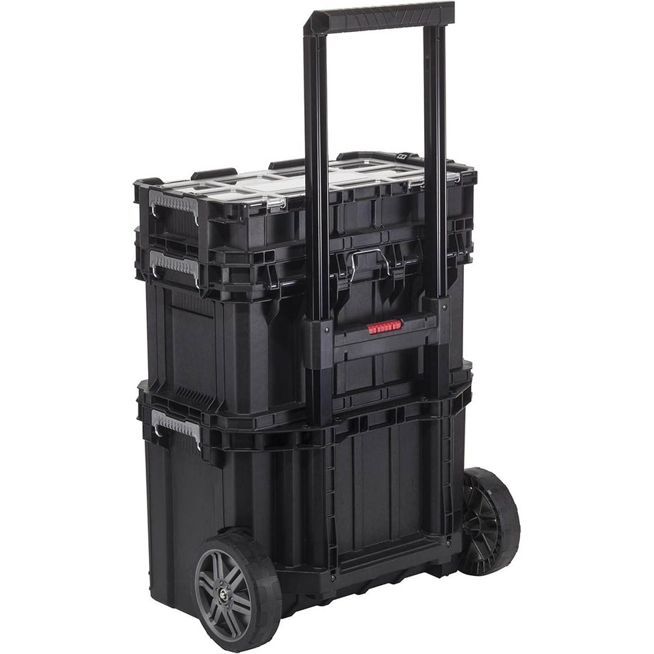 Keter Tool Box Modular Storage Trolley Connect Rolling System Sturdy 3 In 1 - Image 5