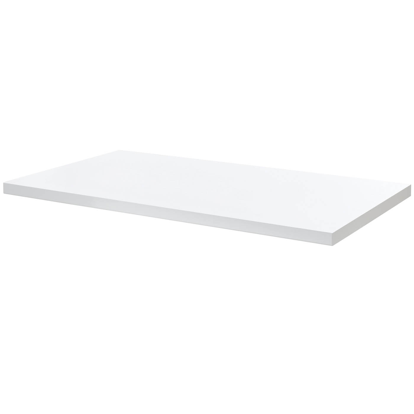 Bathroom Worktop Gloss White Contemporary (T) 2.8cm x (L) 120cm x (W) 45.2cm - Image 1