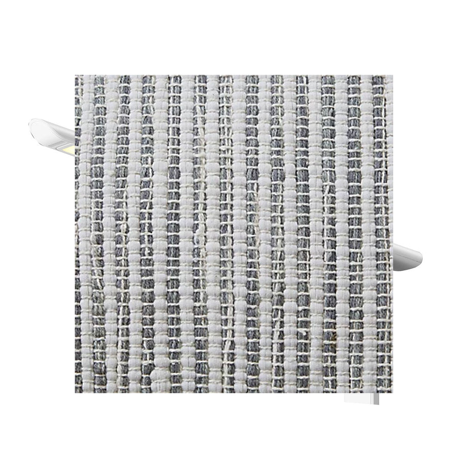 Large Footstool Bean Bag Grey Square Crochet Stitch Seat Indoor Outdoor 50x50cm - Image 4