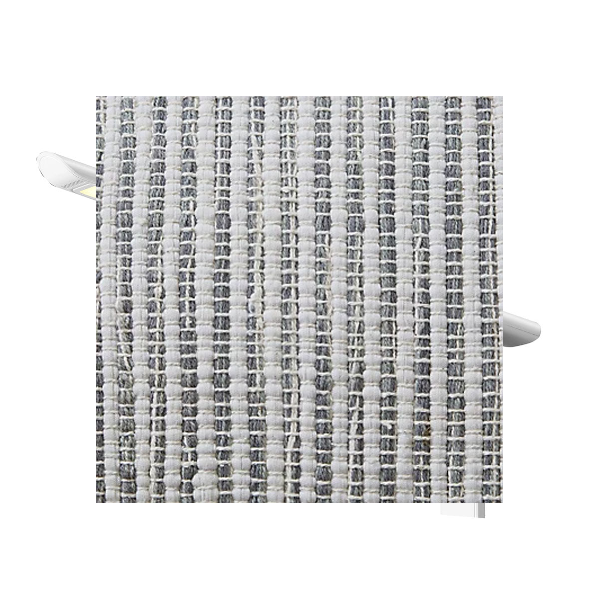 Large Footstool Bean Bag Grey Square Crochet Stitch Seat Indoor Outdoor 50x50cm - Image 4