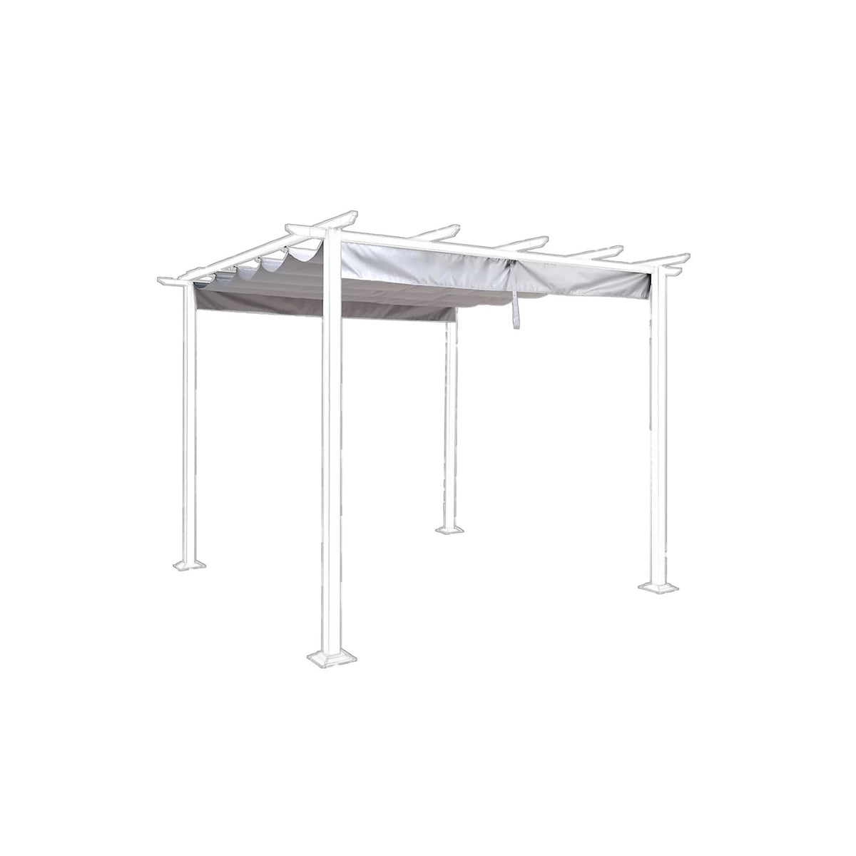 Blooma Replacement Gazebo Canopy Roof Pita Grey Metal Top Outdoor 250 x 289cm - Image 2
