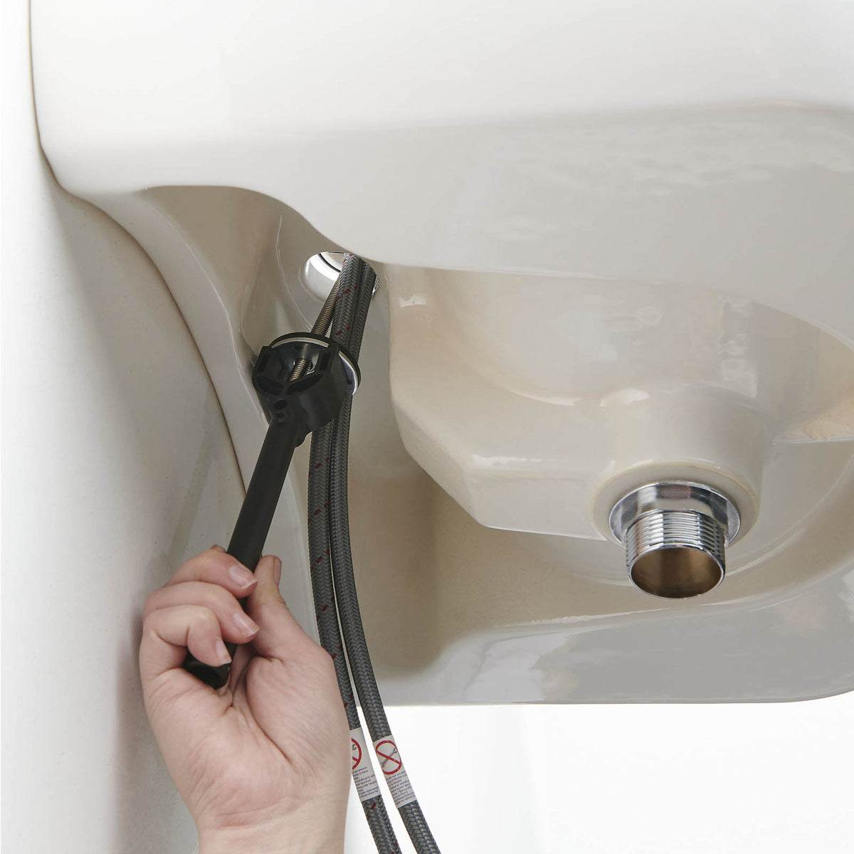 Bathroom Basin Pillar Tap Chrome Lever ¼ Turn Ceramic Disk Hot Cold Pair - Image 3