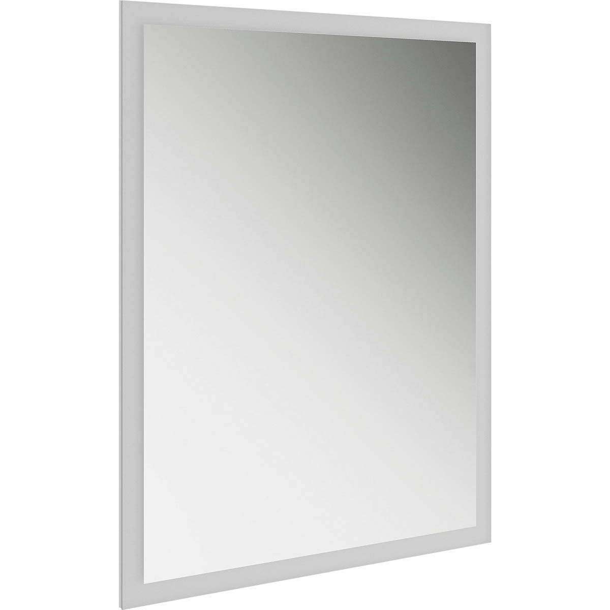 Bathroom Mirror Illuminated Rectangular Wall Mounted Modern (H)80cm (W)60cm - Image 1