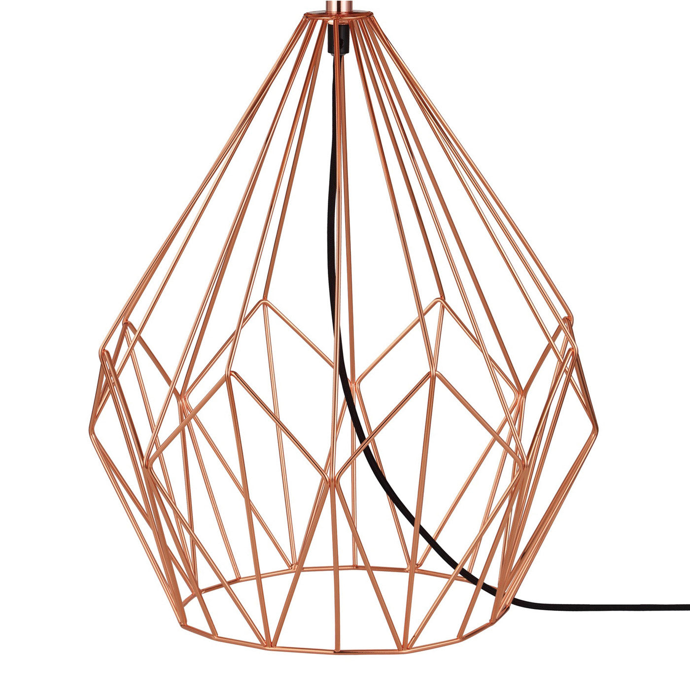 Table Lamp Bedside Light Modern Copper Effect Black Drum Shade For Any Room - Image 5
