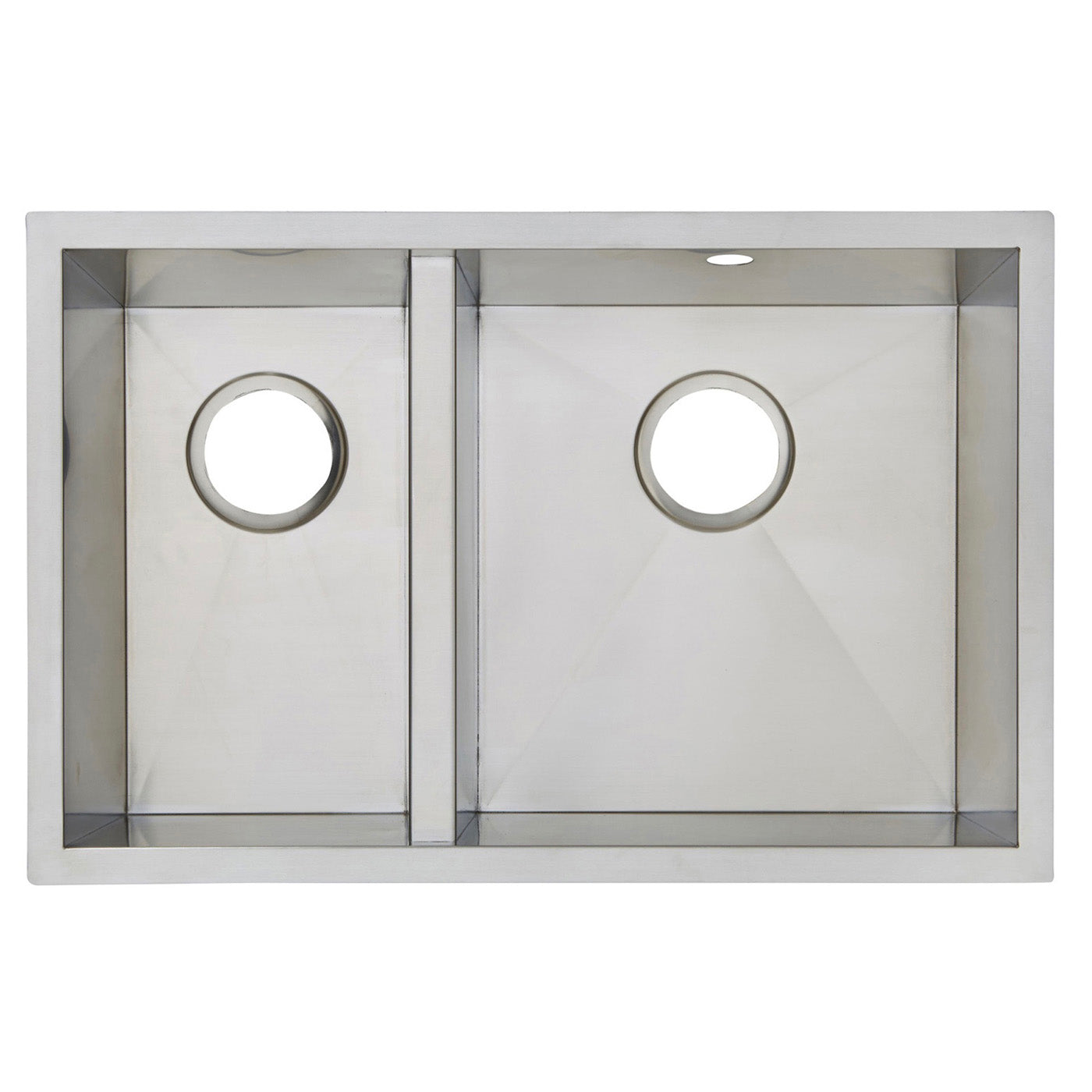 Kitchen Sink 1.5 Bowl Stainless Steel Rectangular Basin Modern (W)45x(L)69.2cm - Image 1