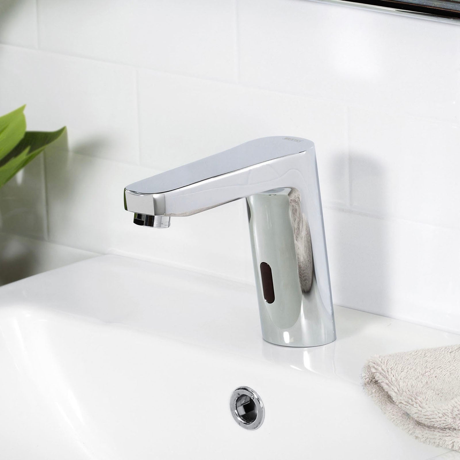 Bristan Basin Sensor Tap Mixer Touch Free Bathroom Deck Mount Modern Chrome - Image 3