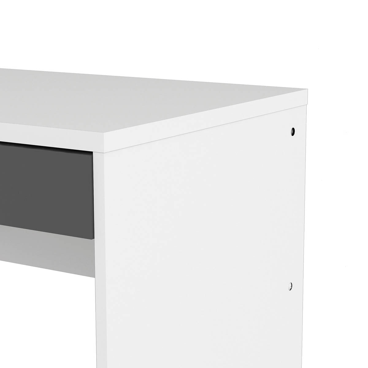 Tvilum Desk Home Office Grey 1 Drawer Compact Workstation (H)765 (W)747 (D)482mm - Image 10