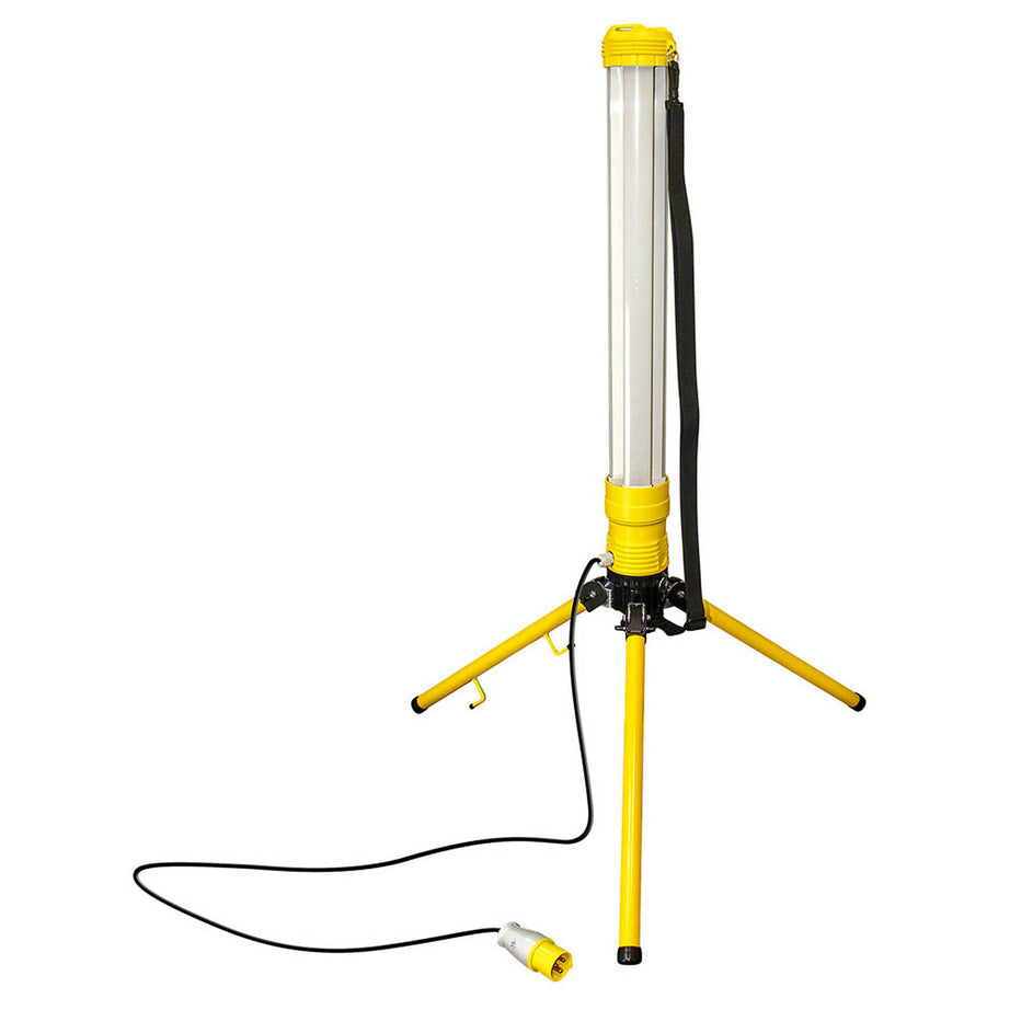 Luceco Work Light Tripod Integrated LED 360° Open Area 110V Foldable Portable - Image 1