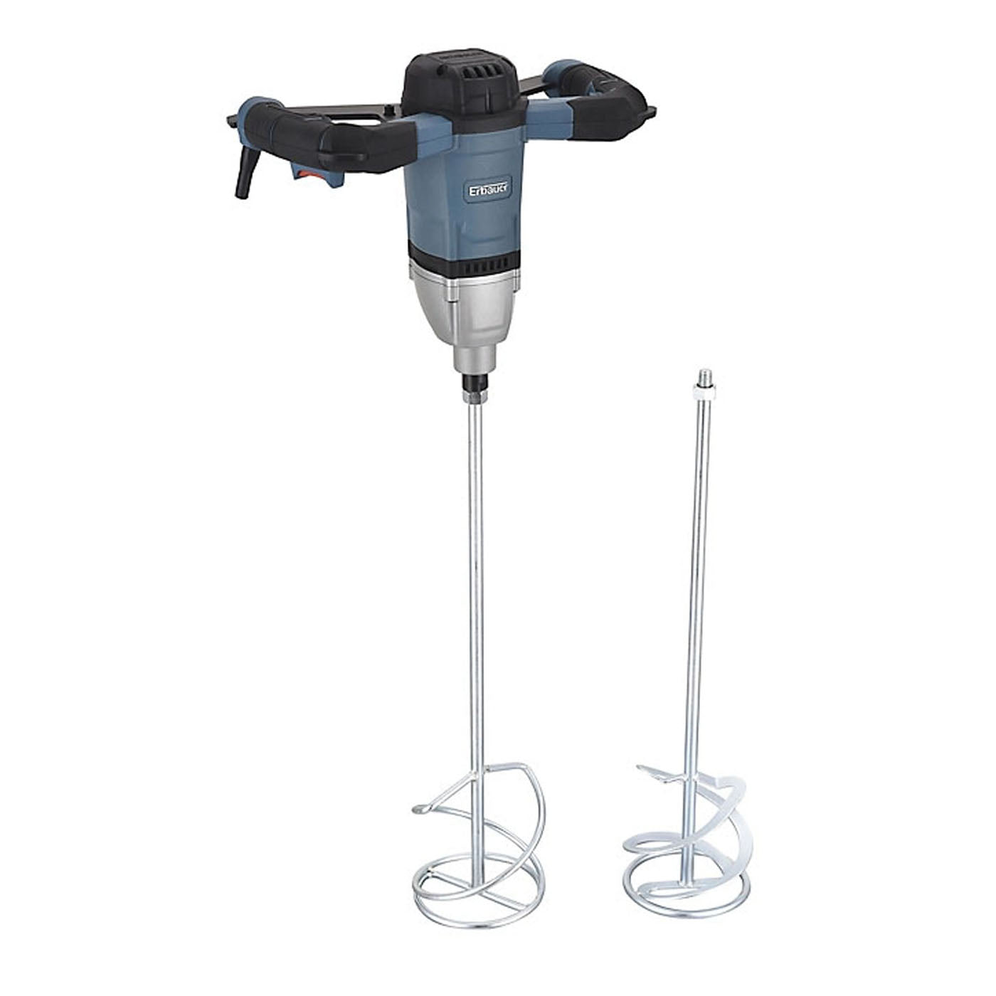 Erbauer Paddle Mixer Cement Paint Stirrer Whisk Dual Handle Electric 1600W 240V - Image 2