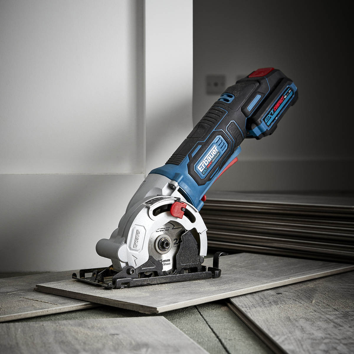 Erbauer Circular Saw 85mm Cordless EMCS12 Brushless 12V EXT Li-Ion - Body Only - Image 3