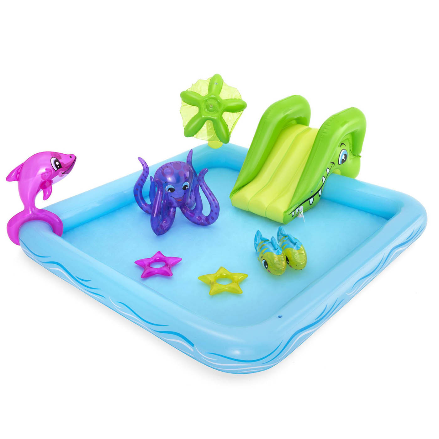 Bestway Swimming Pool Paddling Aquarium Inflatable Square Kids - Image 1