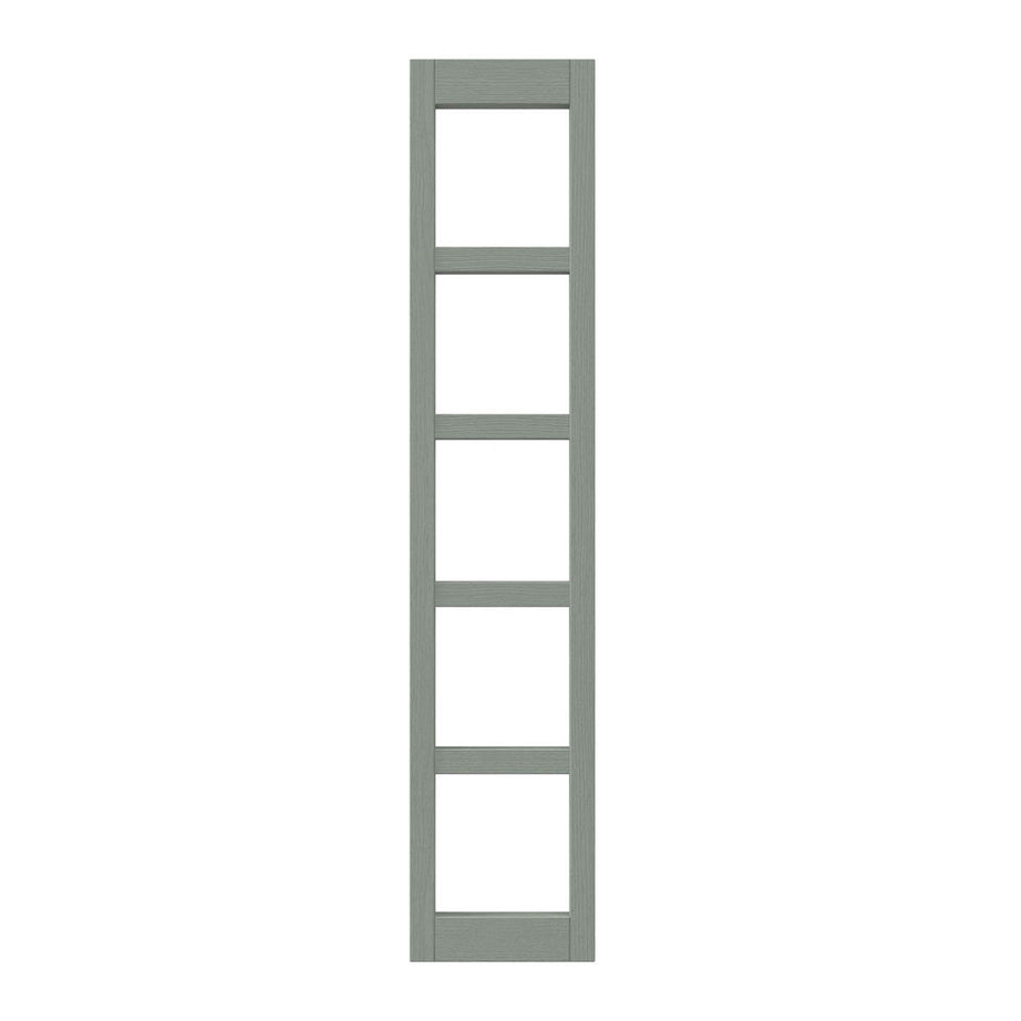 Kitchen Wine Rack Cabinet Fascia Wood Matt Reed Green (H)715mm(W)147mm - Image 1