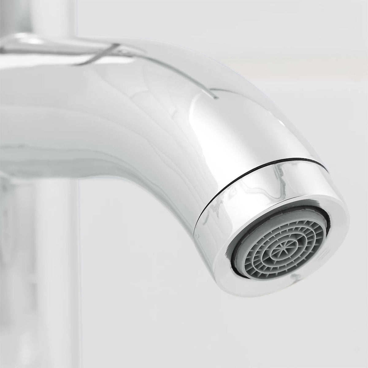 GoodHome Hoffell Basin Mono Mixer Tap Chrome Brass 1 Lever Bathroom Tap - Image 3