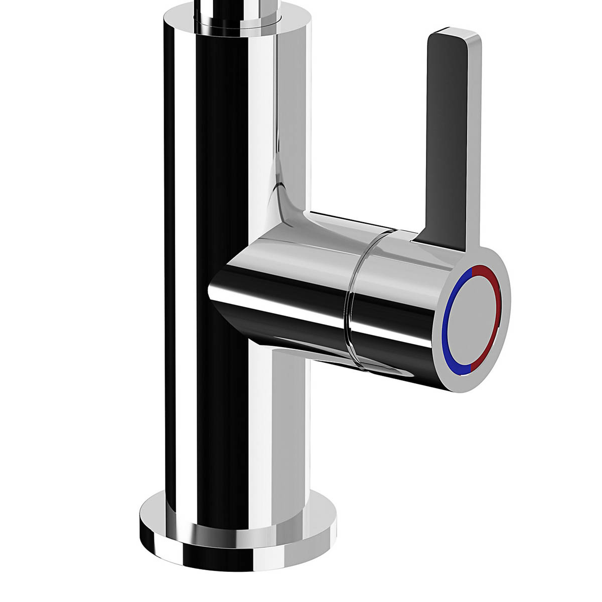 Kitchen Tap Mixer Chrome Side Single Lever Swivel Spout Contemporary Faucet - Image 6