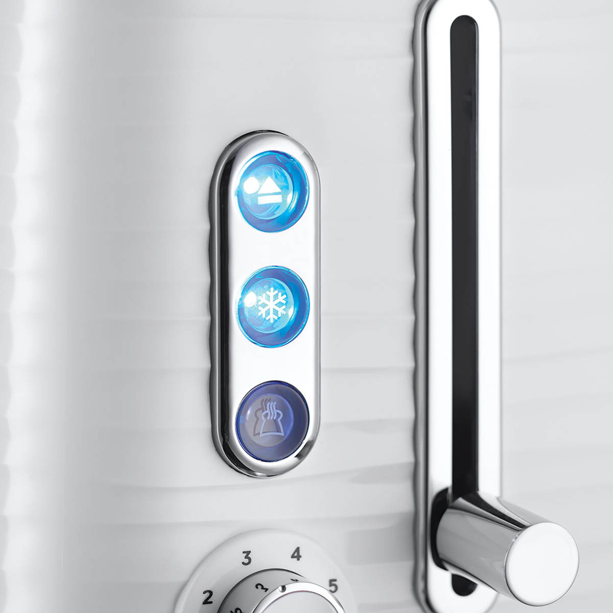 Russell Hobbs Toaster 2 Slice White Reheat Frozen Cancel Browning Crumb Tray - Image 5