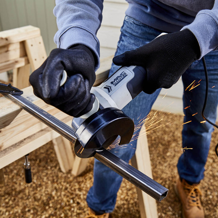 Mac Allister Angle Grinder Corded Electric Compact Soft Grip Ergonomic 240V - Image 2