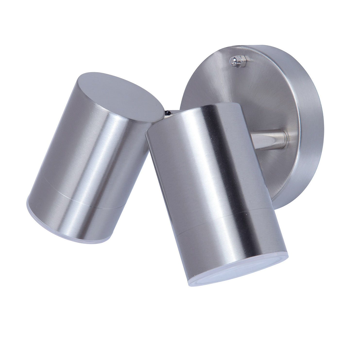 Outdoor Double Wall Light LED Adjustable Stainless Steel Contemporary (Dia)6cm - Image 1