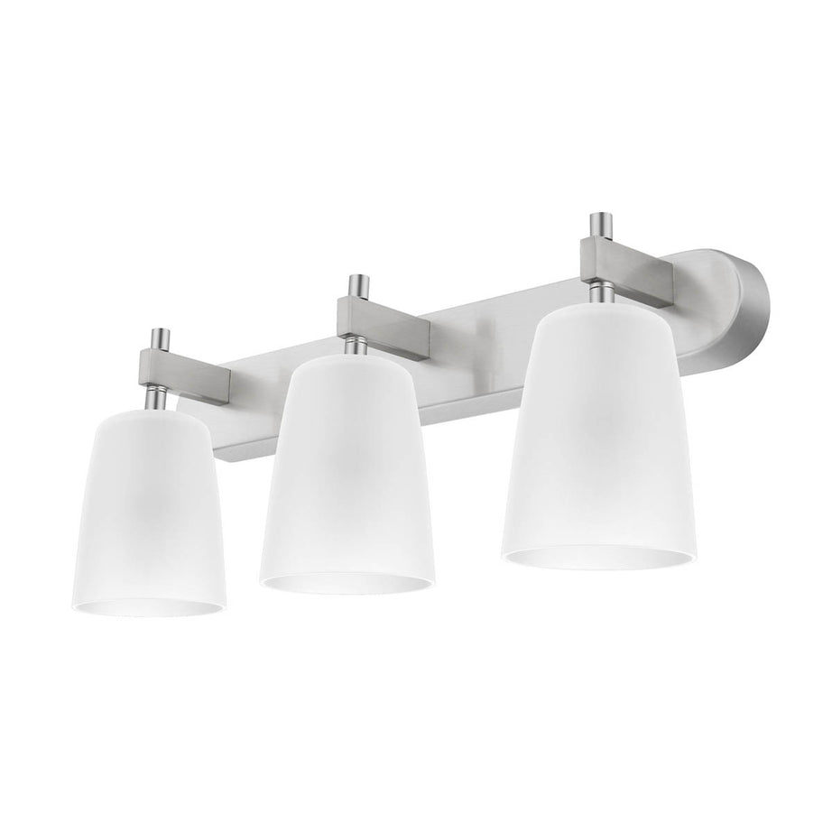 Quadryx Spotlight Bar 3 Way Wall Aesthetic Modern Multi Arm Frosted Shades - Image 2