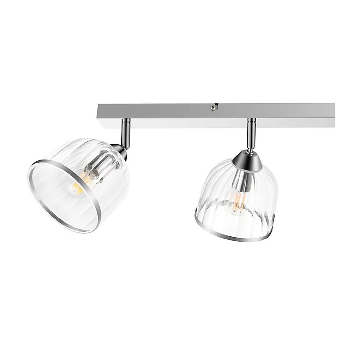 LED Ceiling Spotlight 4 Way Bar Lamp Chrome E14 Modern Living Room Bedroom 10W - Image 5