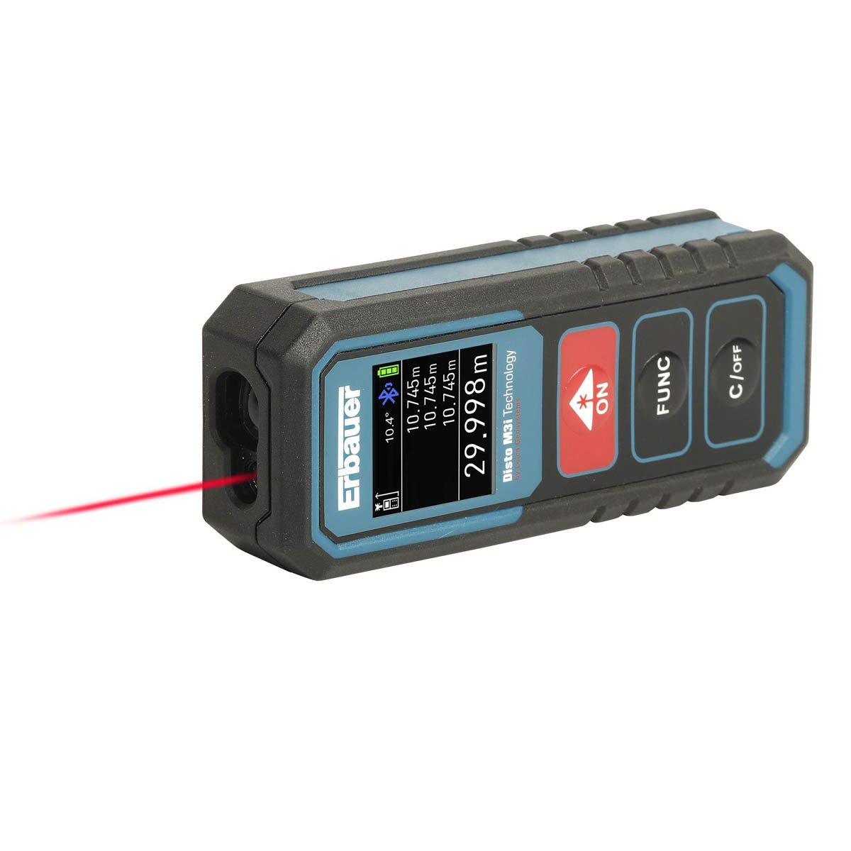 Erbauer Laser Distance Measurer Calculation Area Volume Pythagoras Function - Image 2