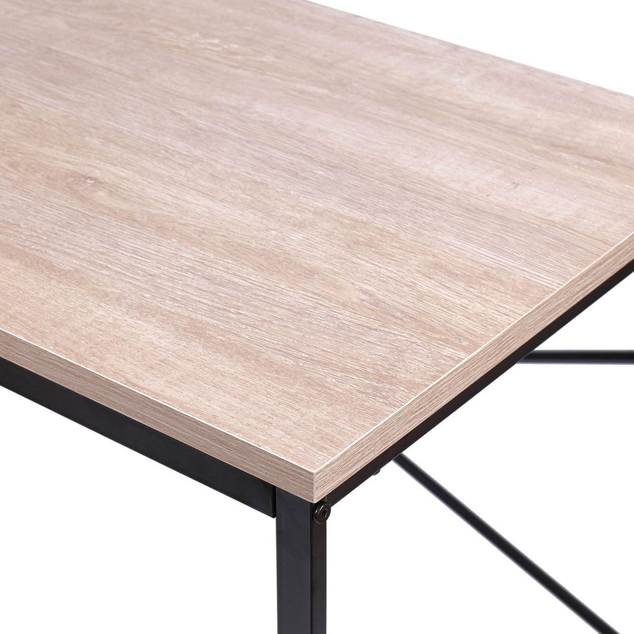 Home Office Desk Matt Oak Effect Industrial Compact Durable (H)750(W)800(D)450mm - Image 5