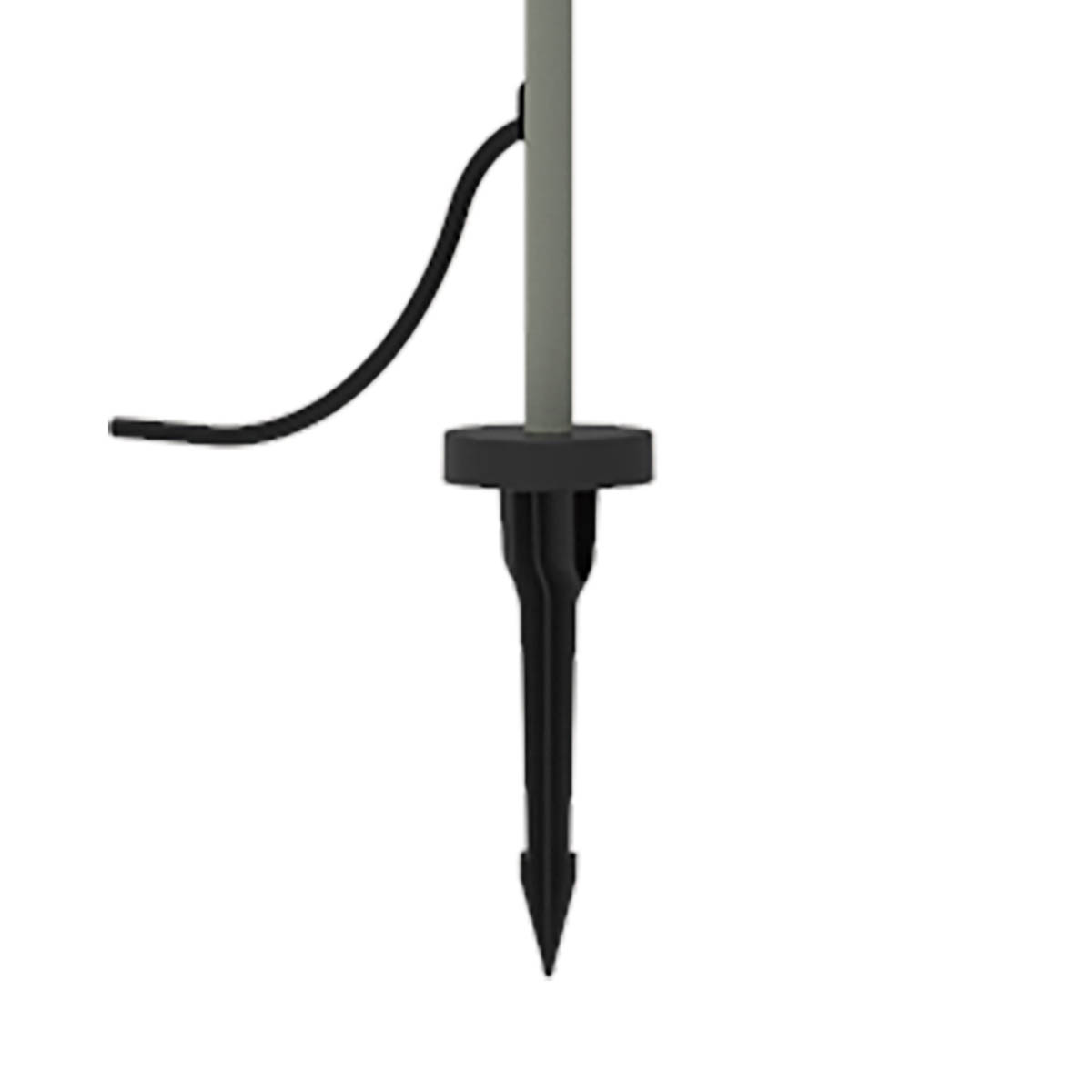 Outdoor Stake Light Integrated LED Metal Matt Green Weather Resistant (D)120mm - Image 9