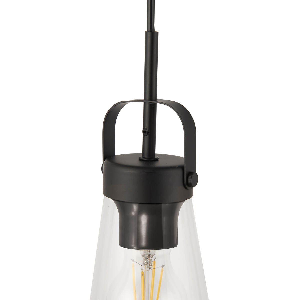 Pendant Ceiling Light 3 Lamp LED Black Matt Adjustable Dimmable Modern - Image 5