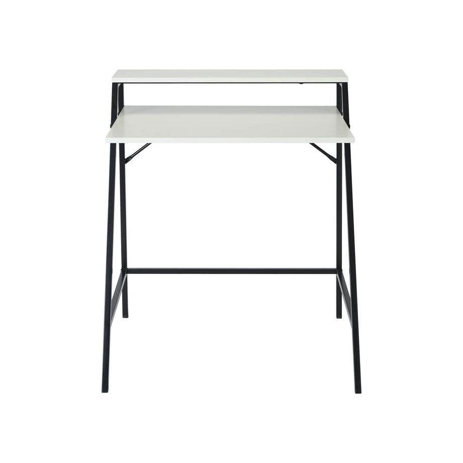 Manera Two Shelf Desk Matt White Compact MDF Durable (H)840 (W)740 (D)515mm - Image 4