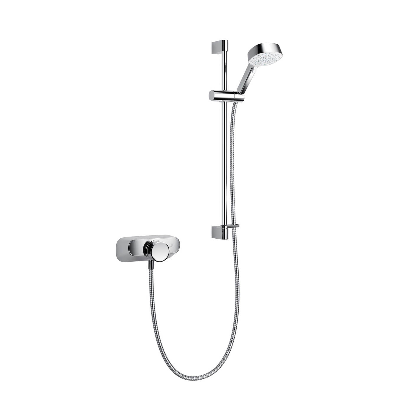 Mira Thermostatic Mixer Shower Chrome 4 Spray Pattern Square Head Modern - Image 1