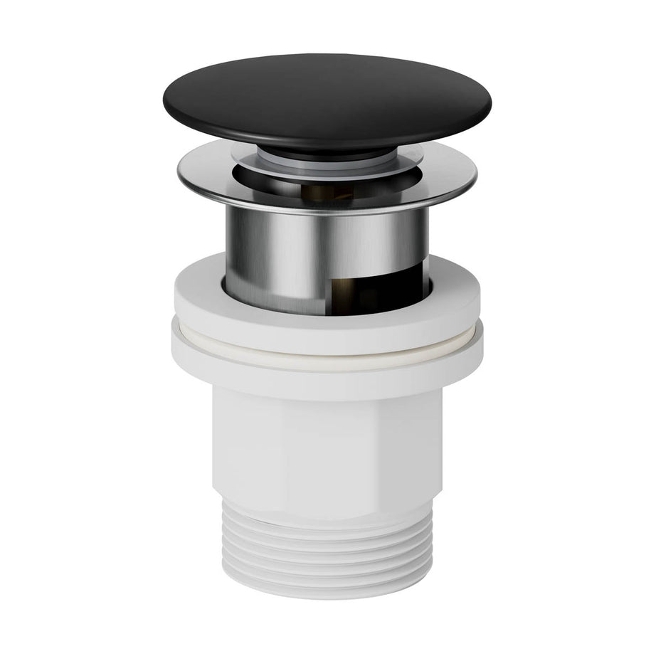 Bathroom Basin Tap Mono Mixer Black Wall Mounted Double Lever Modern Faucet - Image 3