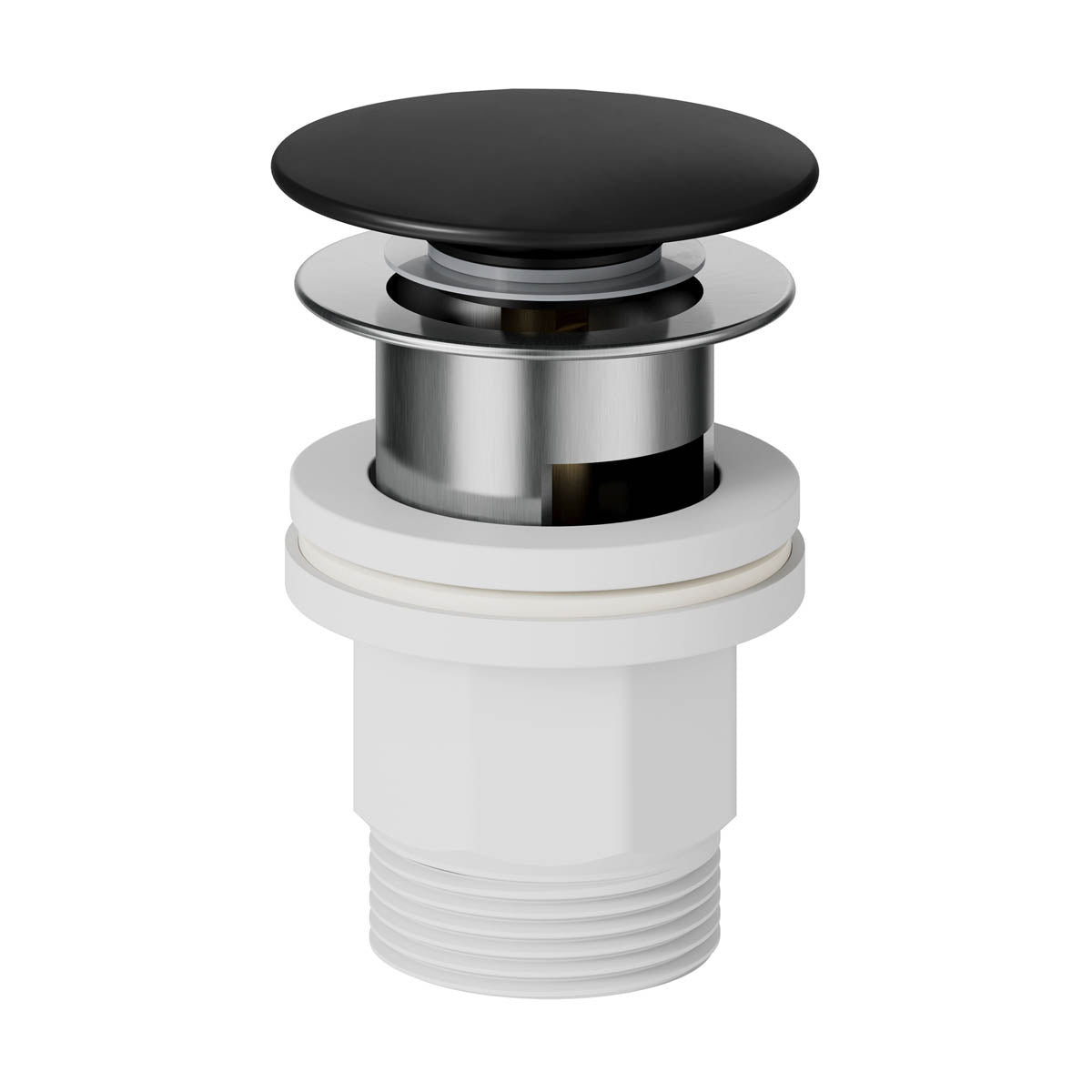 Bathroom Basin Tap Mono Mixer Black Wall Mounted Double Lever Modern Faucet - Image 3