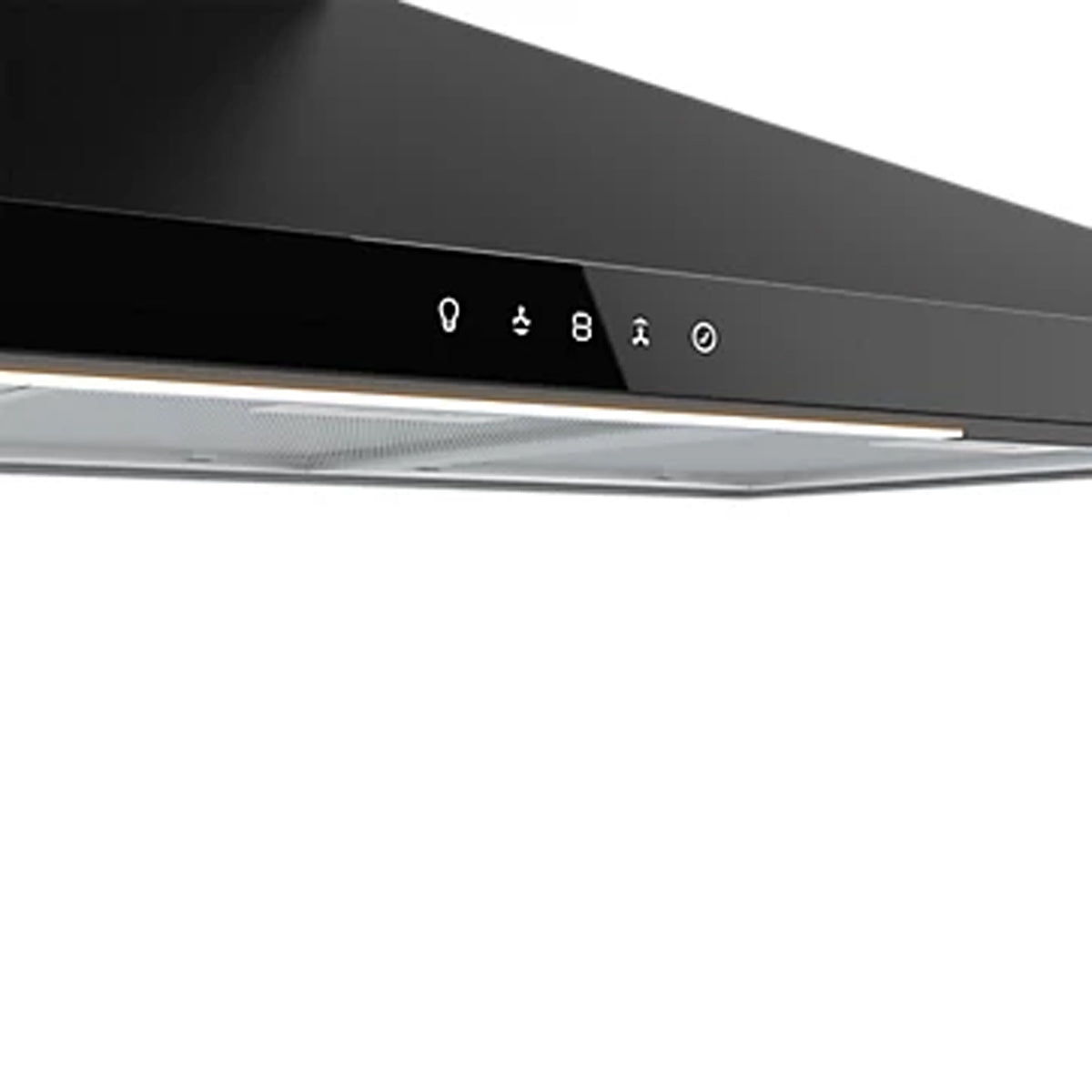 Chimney Cooker Hood Black Steel And Glass GHAGRO90 Touch Control (W)89.8cm - Image 3