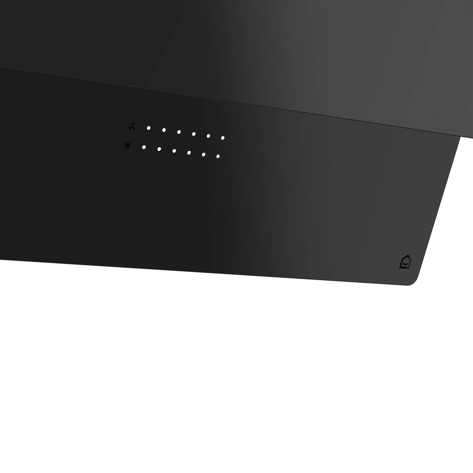 Cooker Hood Angled GHAG90PLAS Black Steel Glass Extractor Fan (W)89.8cm - Image 6