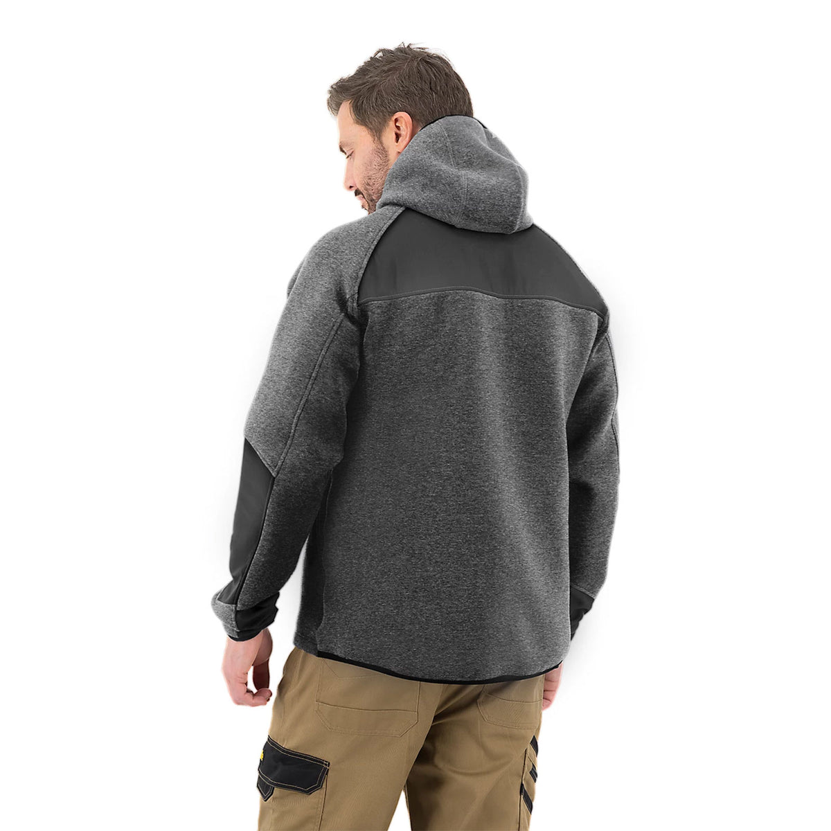 Site Suter Hooded Sweatshirt Grey Black XL Workwear Pullover Hoodie - Image 8