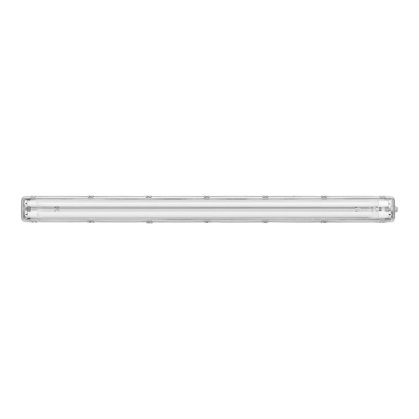 Luceco Twin Batten Ceiling light LED Cool White T8 3900lm Weatherproof (L)1.59m - Image 1