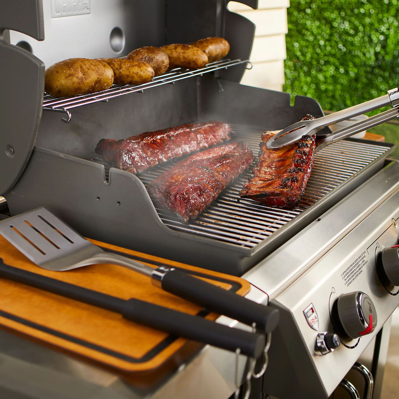 Barbecue Tool Set Grill Tong Spatula Basting Brush Utensil Accessories 3 Piece - Image 3
