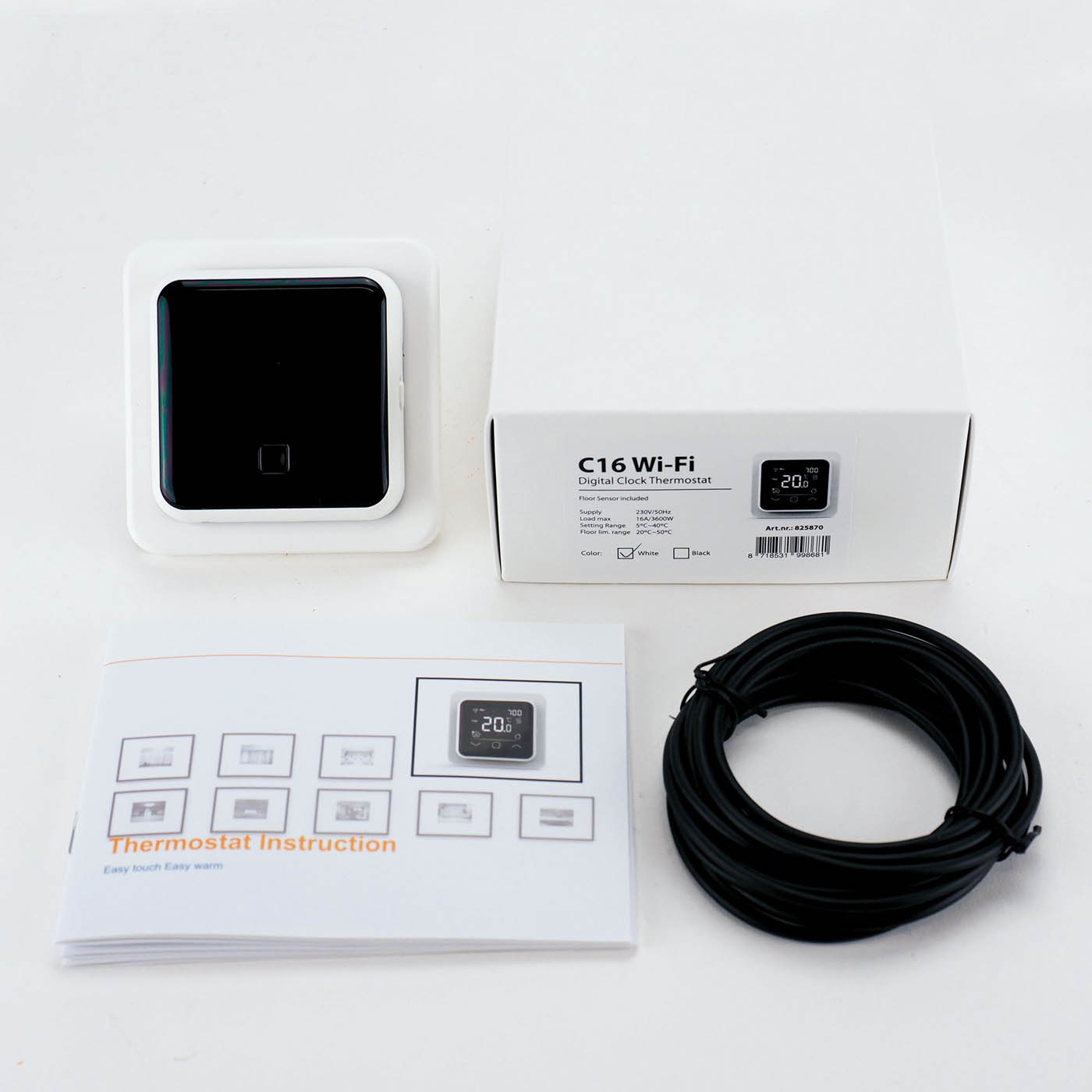 Klima Smart Thermostat 825850 White Digital Touch Control Programmable - Image 7