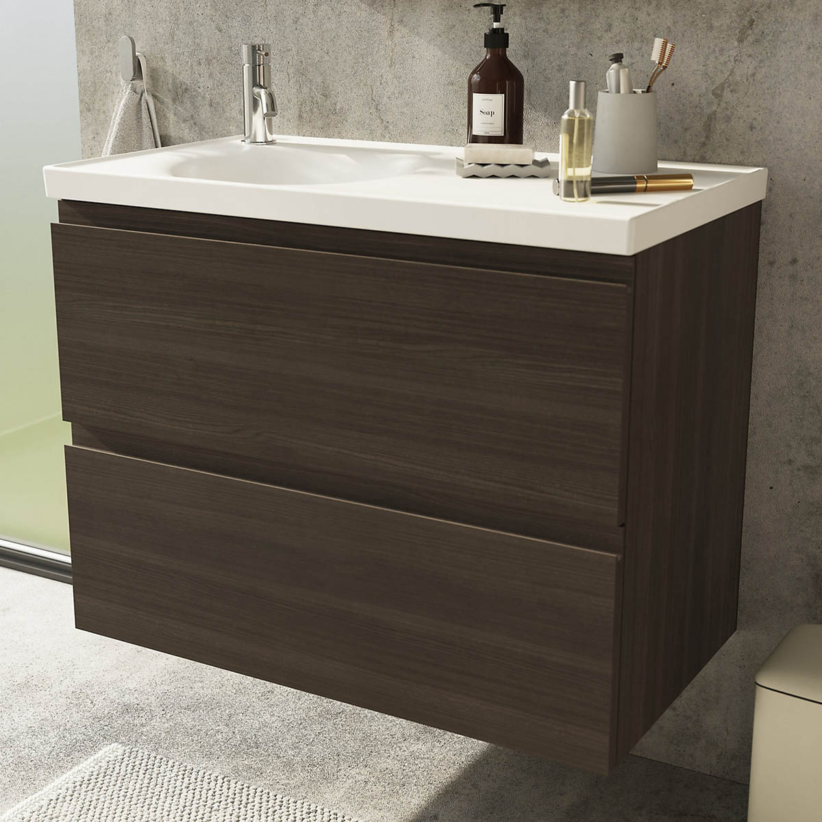 Basin Tap Mono Mixer Chrome Ceramic Cartridge Clicker Waste Bathroom Modern - Image 7