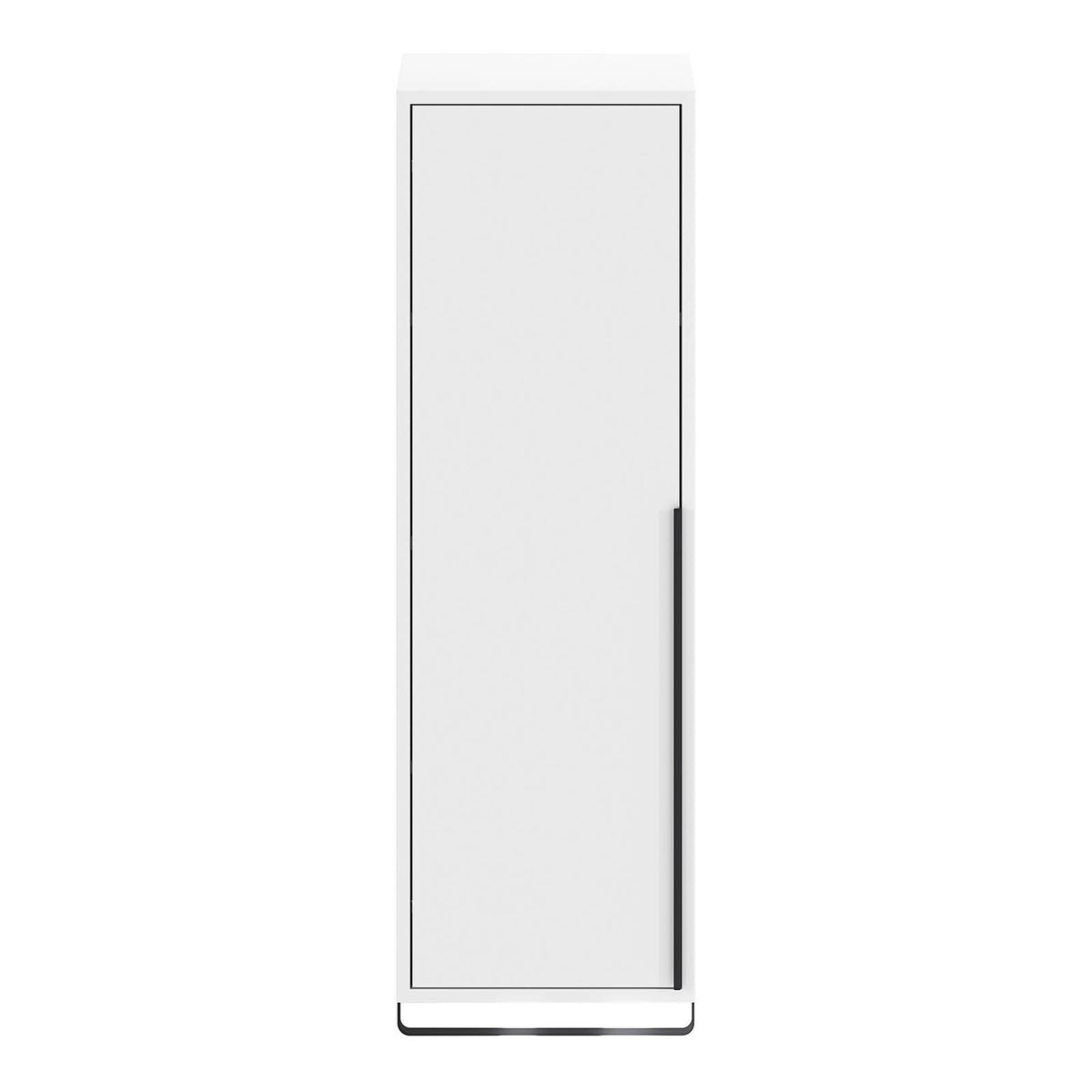 Bathroom Single Cabinet Maza Slimline Matt White Storage Cupboard Furniture - Image 3