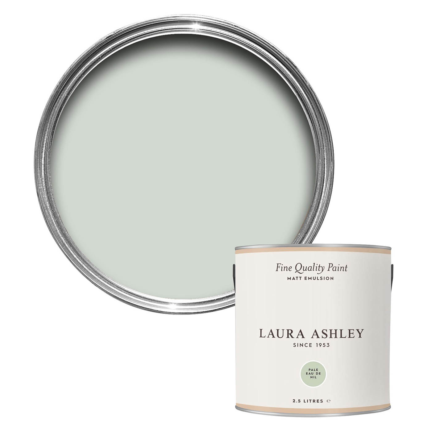 Laura Ashley Emulsion Paint Matt Pale Eau De Nil Walls Ceiling Washable 2.5L - Image 1