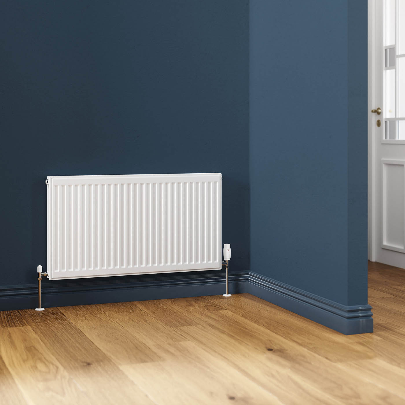 Flomasta White Type 21 Double Panel Radiator, (W)900mm x (H)500mm - Image 2