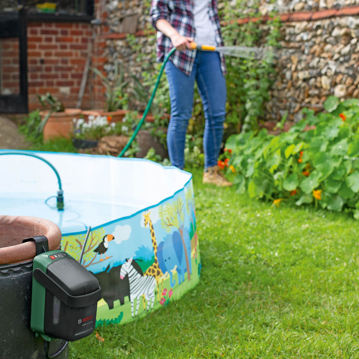 Bosch Water Butt Pump Submersible Garden Cordless Timer Powerful 18V Body Only - Image 2