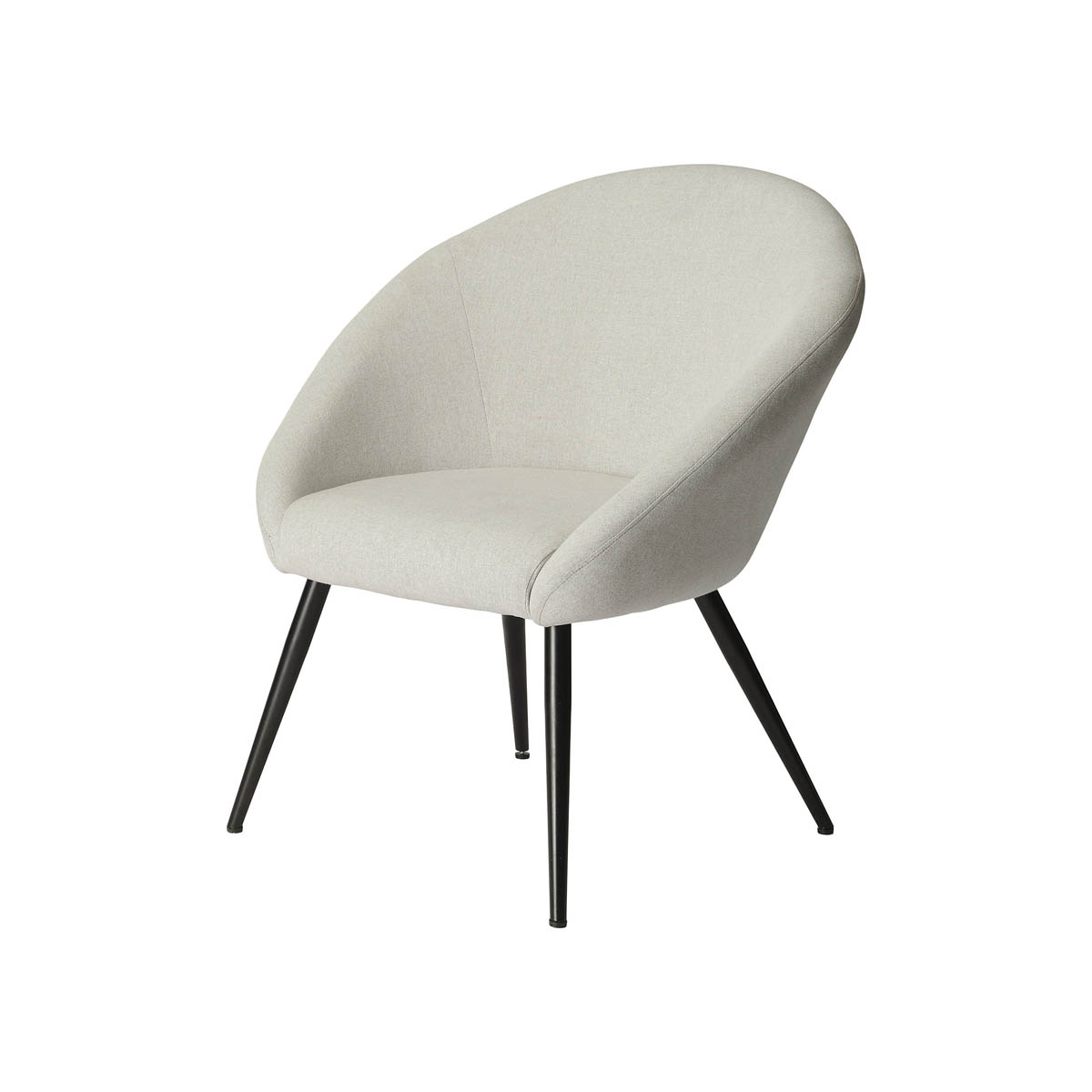 Relaxer Accent Chair Living Room Bedroom Light Grey Linen Effect (H)845 (W)730 - Image 2