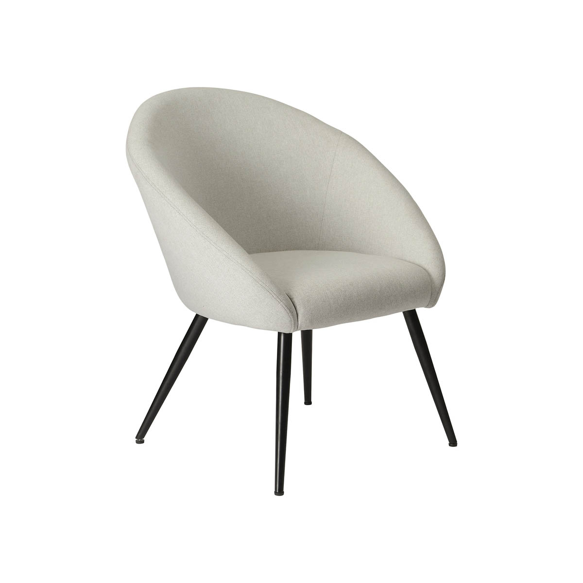 Relaxer Accent Chair Living Room Bedroom Light Grey Linen Effect (H)845 (W)730 - Image 4
