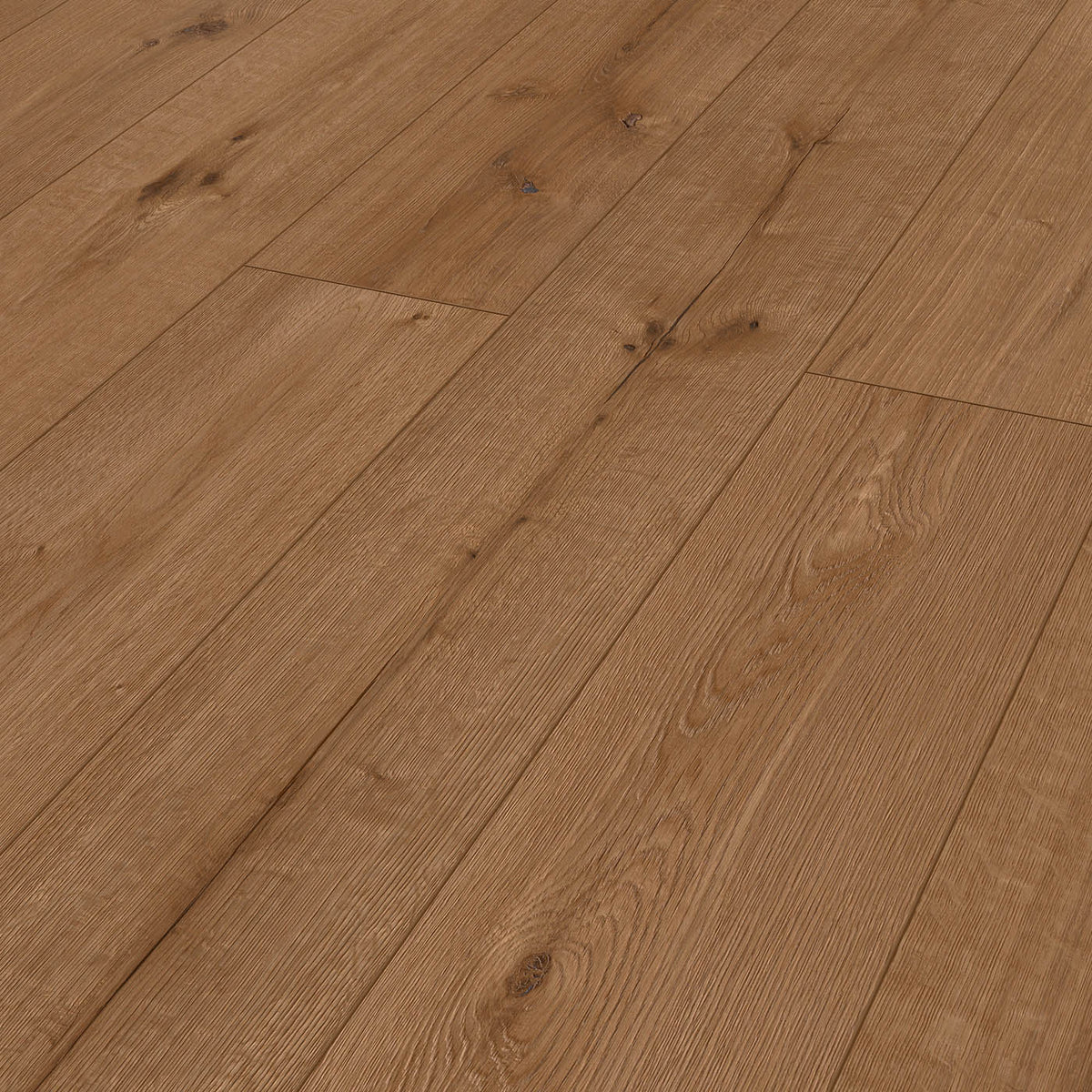 Click Vinyl Planks Walnut Oak Effect Textured Water Resistant T4.5mm 2.36m² - Image 1