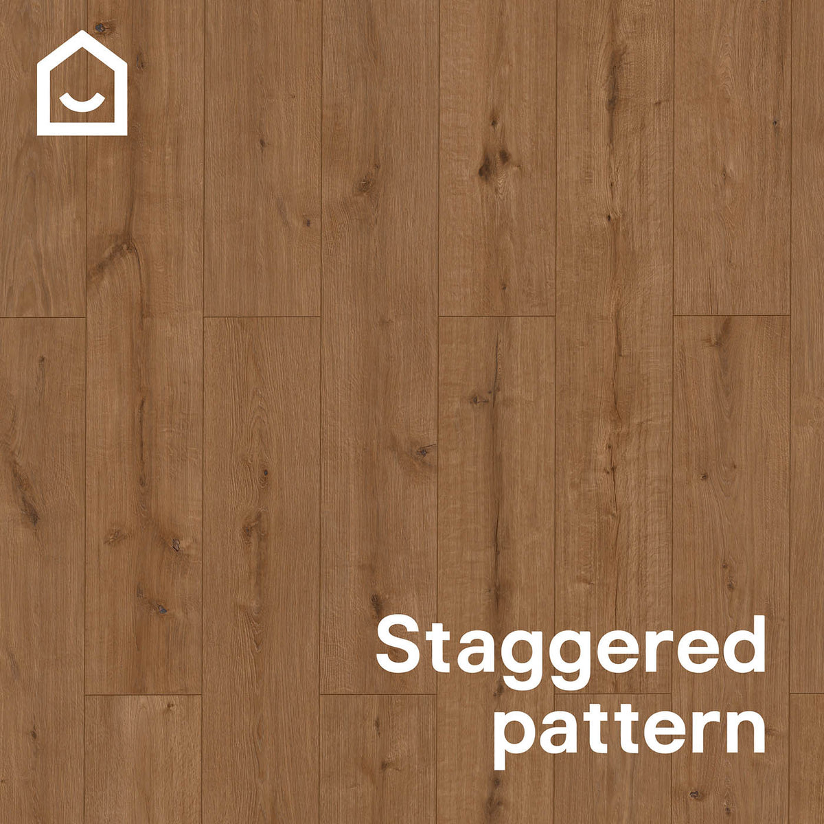 Click Vinyl Planks Walnut Oak Effect Textured Water Resistant T4.5mm 2.36m² - Image 5