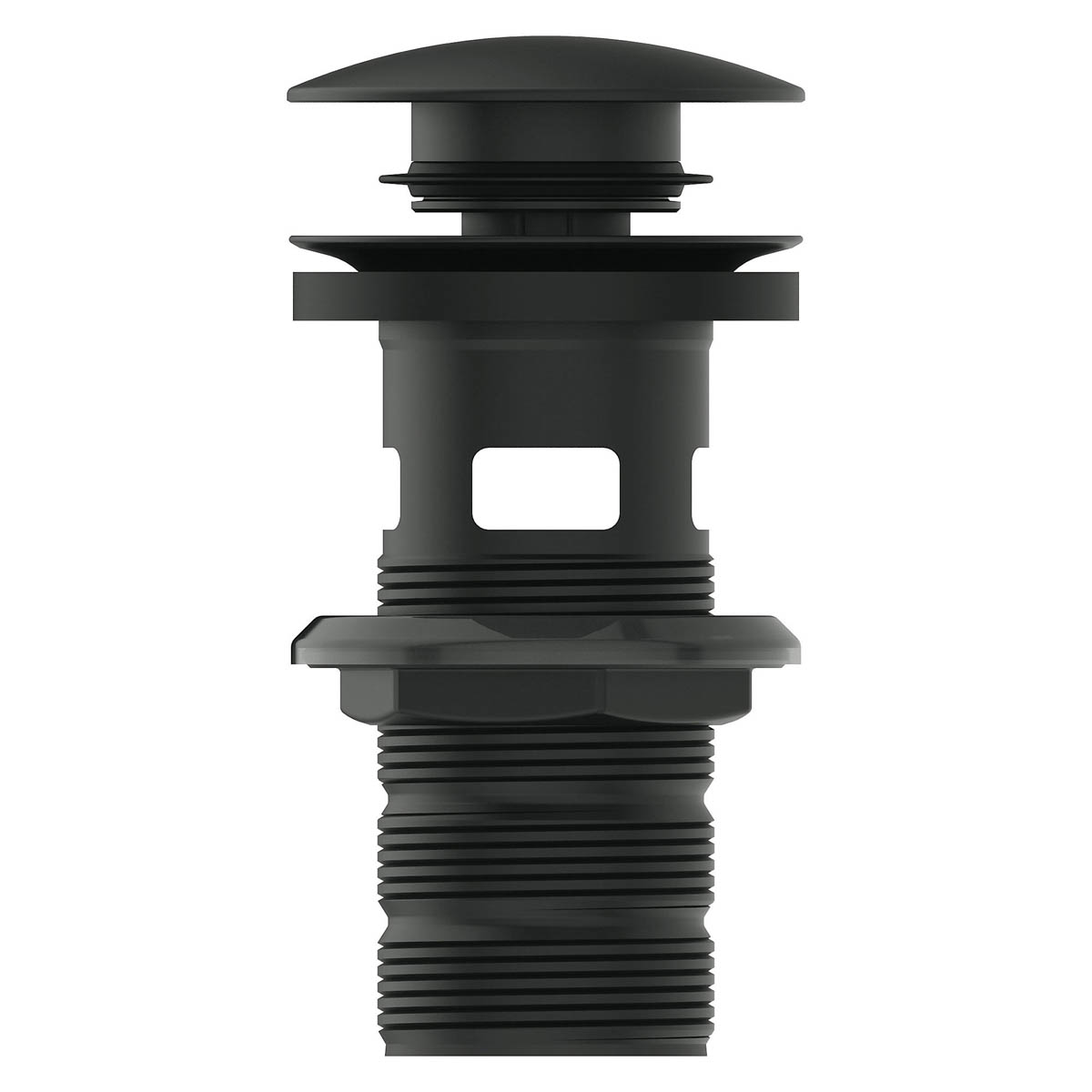 Ideal Standard Basin Clicker Waste Silent Brass Black Slotted Tail Modern - Image 2